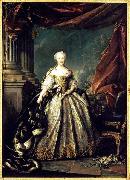 Louis Tocque Portrait of Maria Teresa of Spain as the Dauphine of France oil on canvas